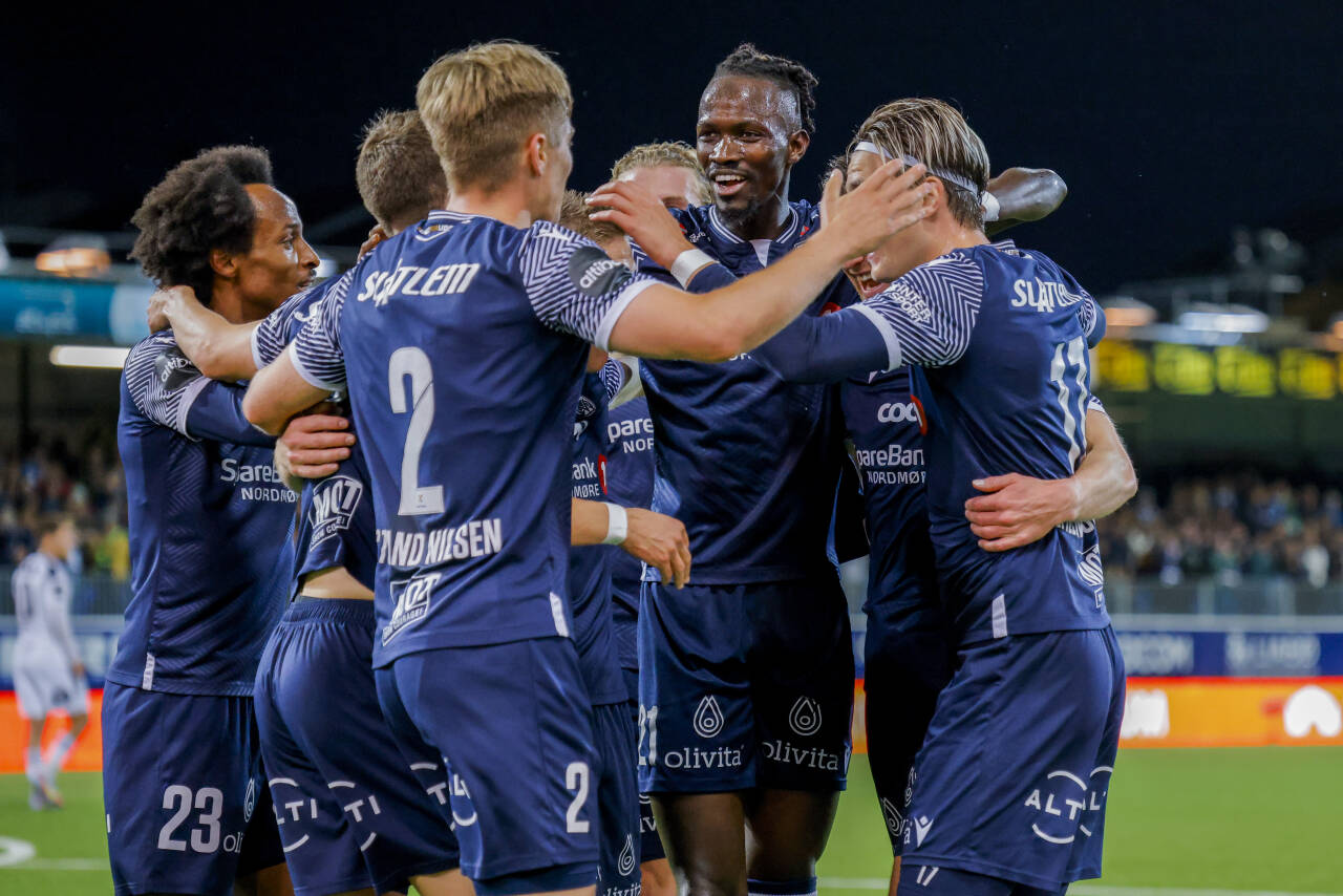 KBK kunne juble etter å ha sikret et viktig poeng hjemme mot Rosenborg.Foto: Svein Ove Ekornesvåg / NTB