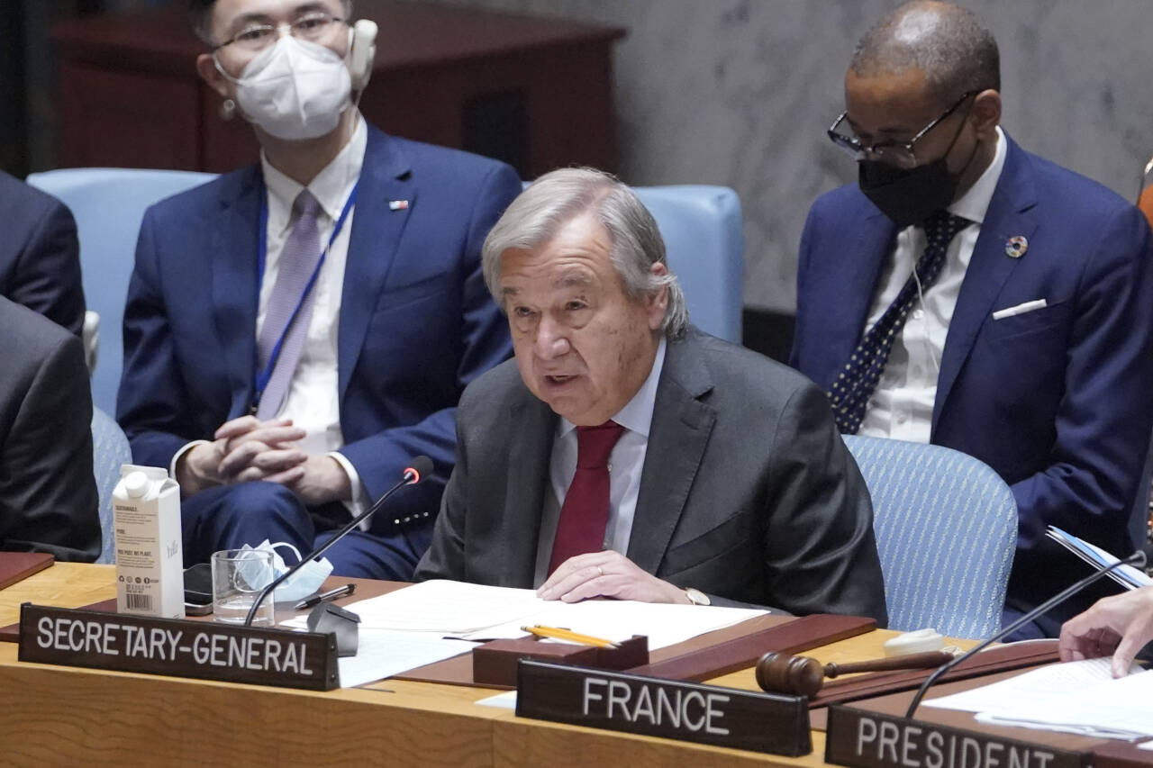 FNs generalsekretær António Guterres mener verden nærmer seg et kritisk punkt som følge av klimakrisen. Foto: Mary Altaffer / AP / NTB
