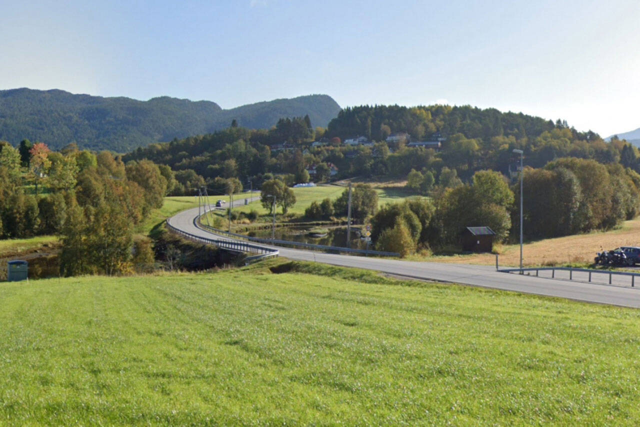 Her i Bådalen er det planlagt gang- og sykkelvei. Foto: Møre og Romsdal fylkeskommune