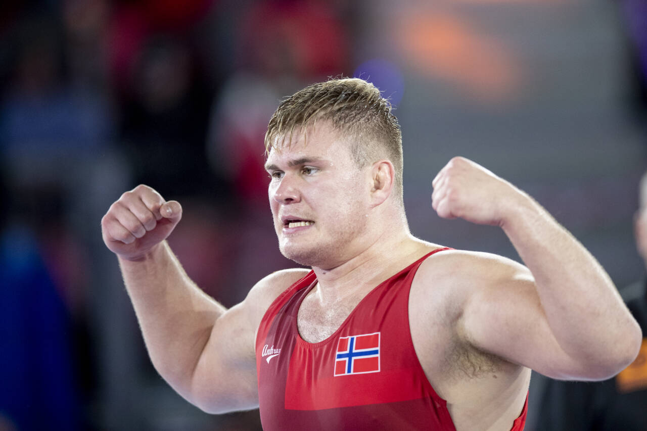 Oskar Marvik tapte kvartfinalen i bryte-EM i Kroatia. Her under VM på Jordal Amfi. Foto: Javad Parsa / NTB