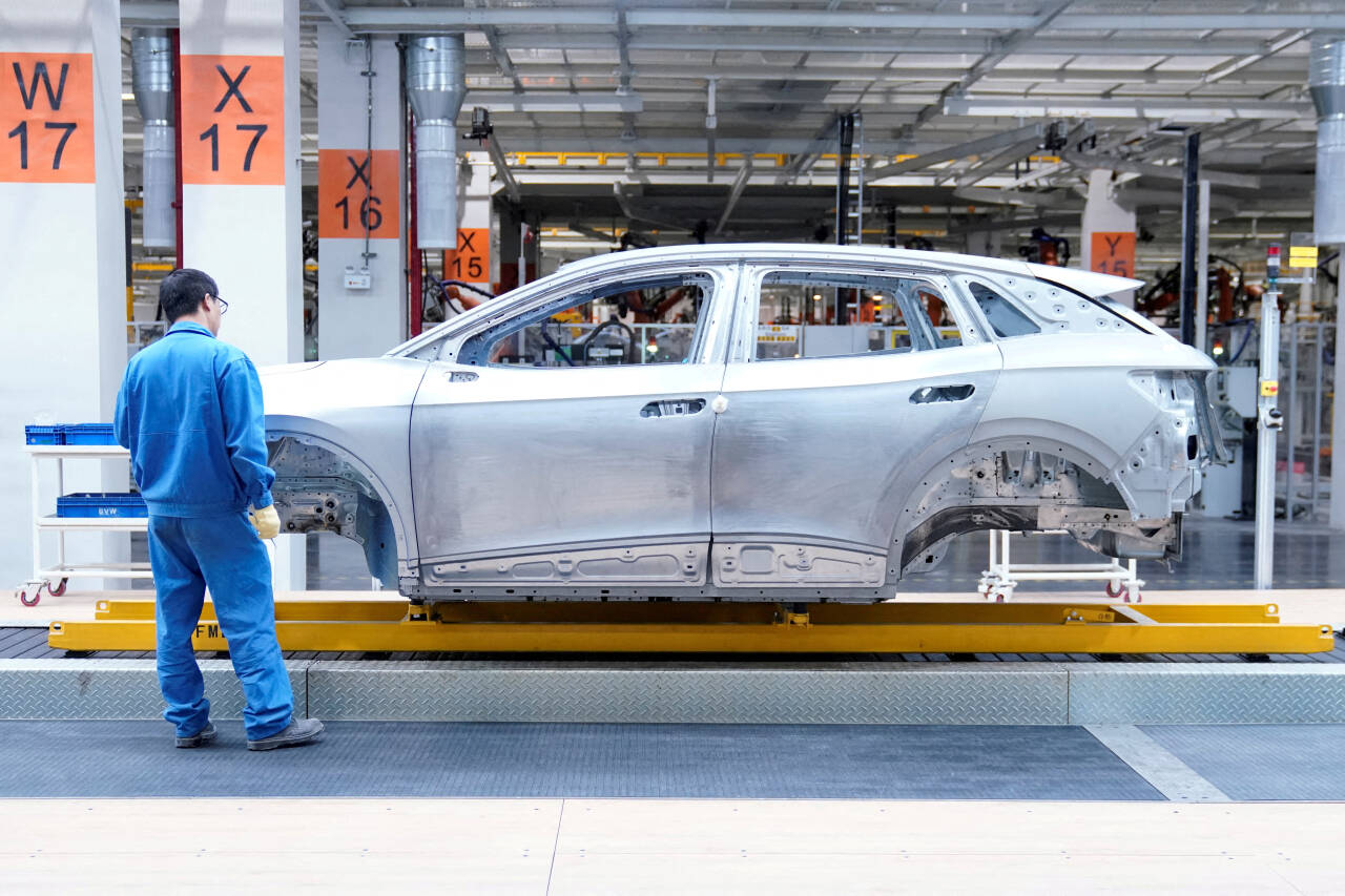 KINA: Volkswagen ønsker en sterkere tilstedeværelse i Kina og innleder et samarbeid med Xpeng. Foto: Aly Song / Reuters