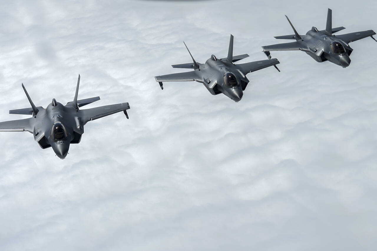 Norske F-35 kampfly har per 15. august i år gjennomført 26 utrykninger. Illustrasjonsfoto: Cornelius Poppe / NTB