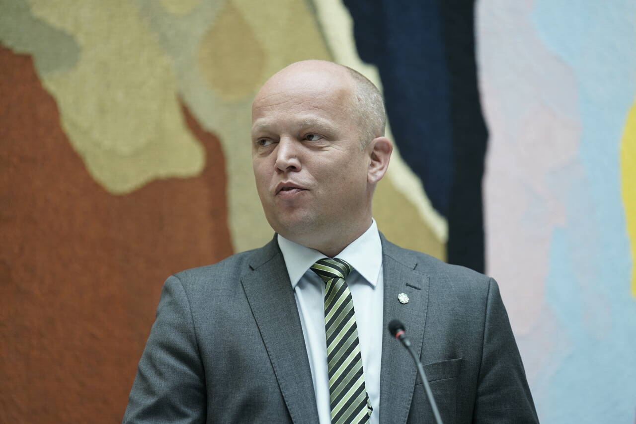 Finansminister Trygve Slagsvold Vedum (Sp) er ikke velkommen i Karasjok, ifølge partiets lokallag i kommunen. Foto: Fredrik Varfjell / NTB