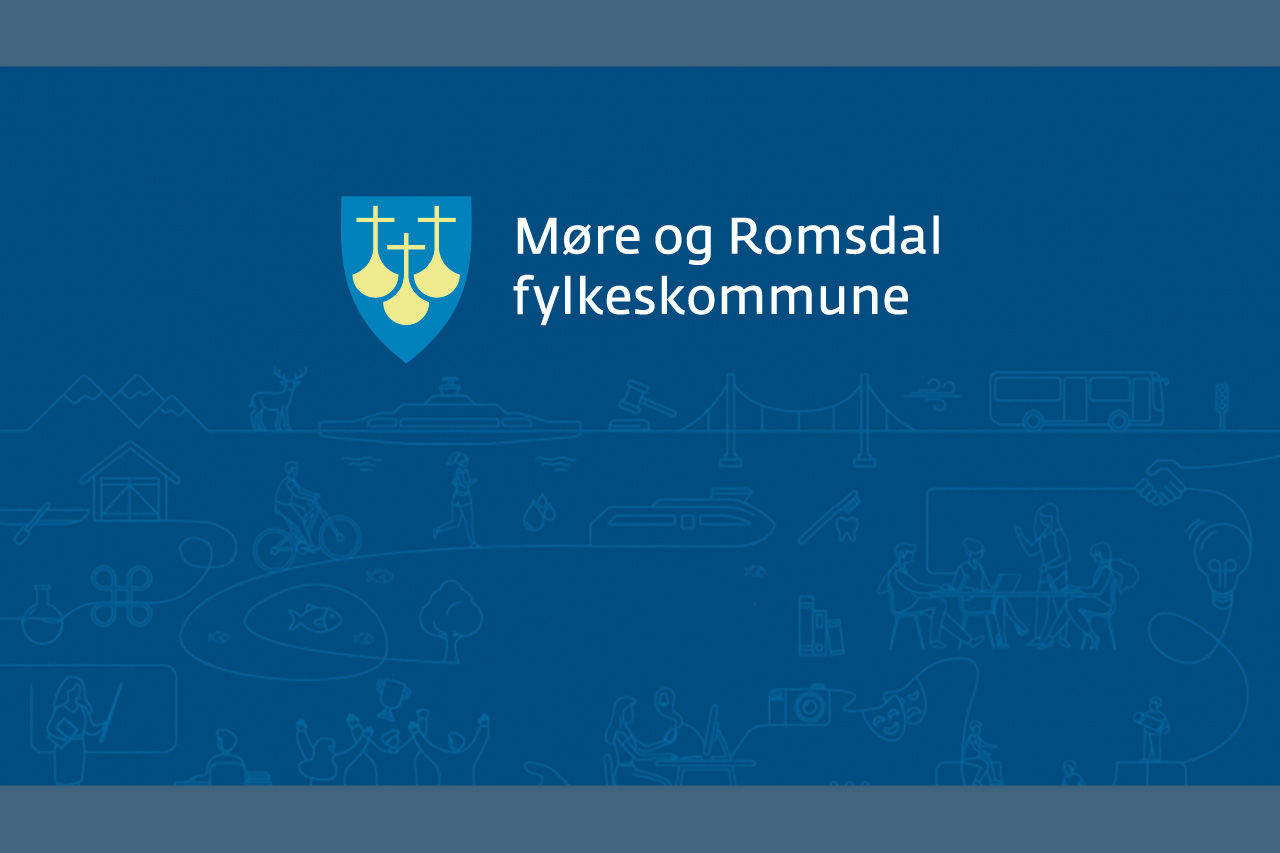 Illustrasjonsgrafikk av Møre og Romsdal fylkeskommune. (Grafiske elementer fra mrfylke.no)