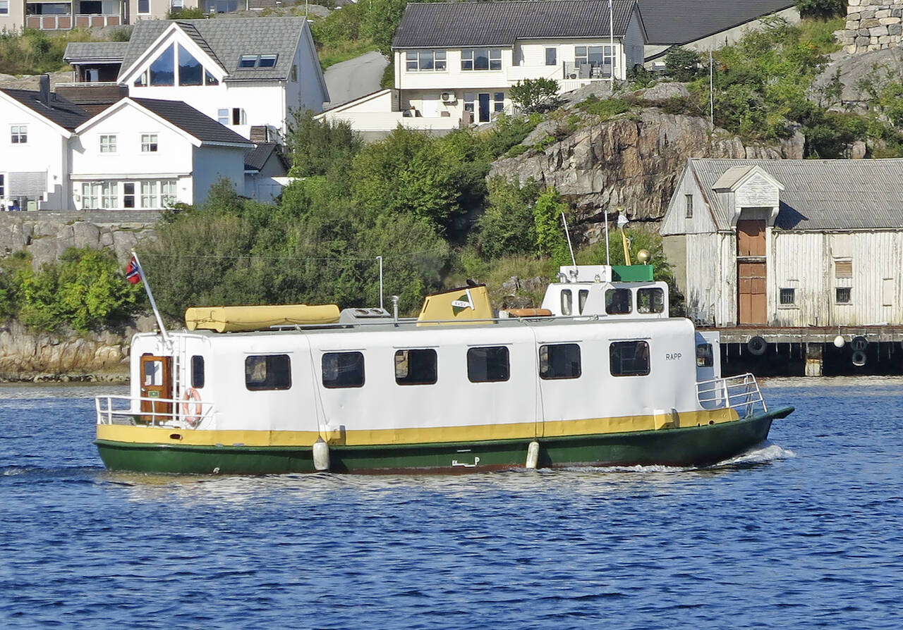 «Rapp» representerer en stolt Sundbåthistorie. Båten er tatt vare på nesten slik som da den var ny i 1958. Foto: Terje Holm 2023