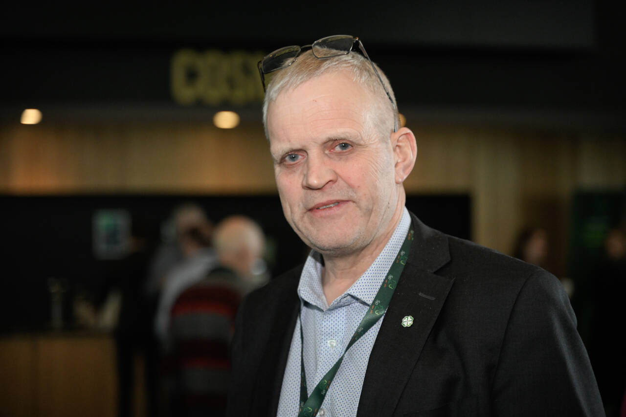 Sp-veteran Nils T. Bjørke fotografert under partiets landsmøte i Trondheim i mars 2023.Foto: Joakim Halvorsen / NTB