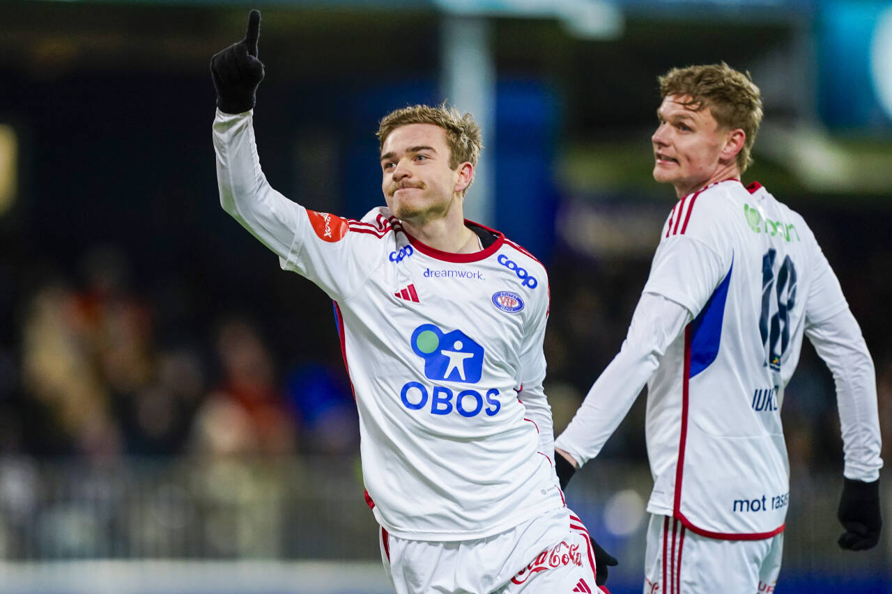 Daniel Håkans scoret for Vålerenga mot Kristiansund onsdag.Foto: Terje Pedersen / NTB