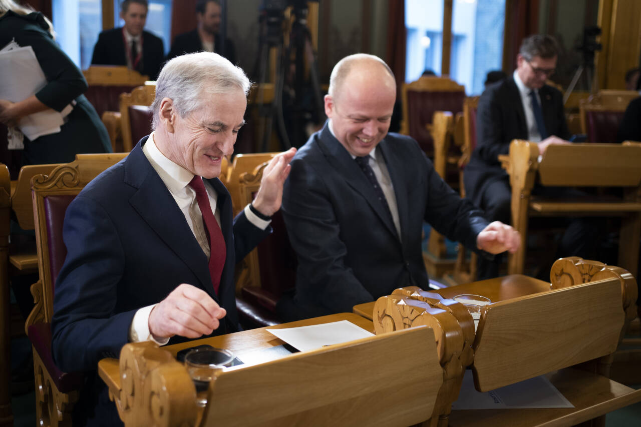 – Målet er å klare å videreføre det skattenivået vi har nå, sier finansminister Trygve Slagsvold Vedum. Foto: Terje Pedersen / NTB