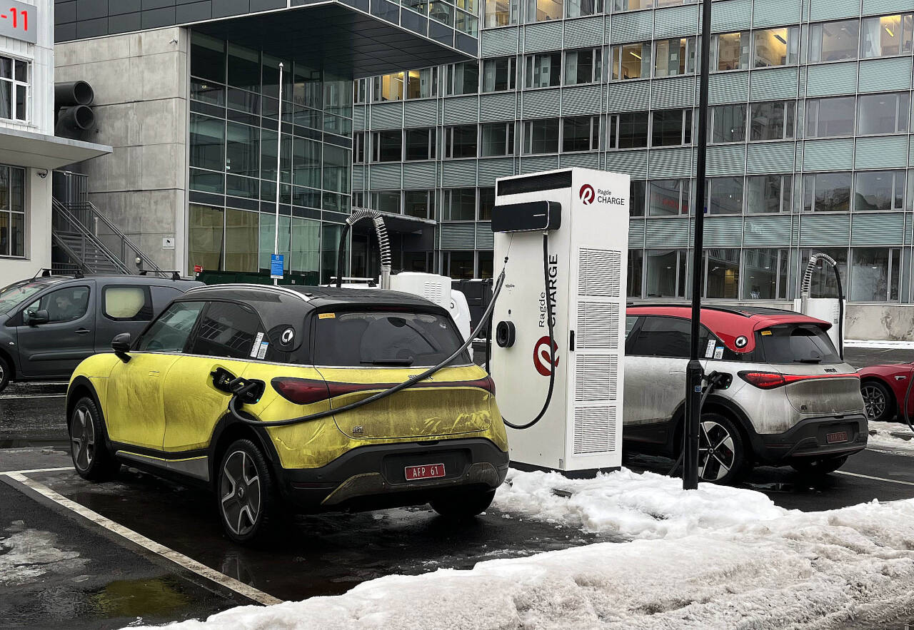 I LØPET AV 2023: Smart #1 er ventet til Norge i løpet av 2023, men er allerede observert på vintertesting. Foto: Morten Abrahamsen / NTB