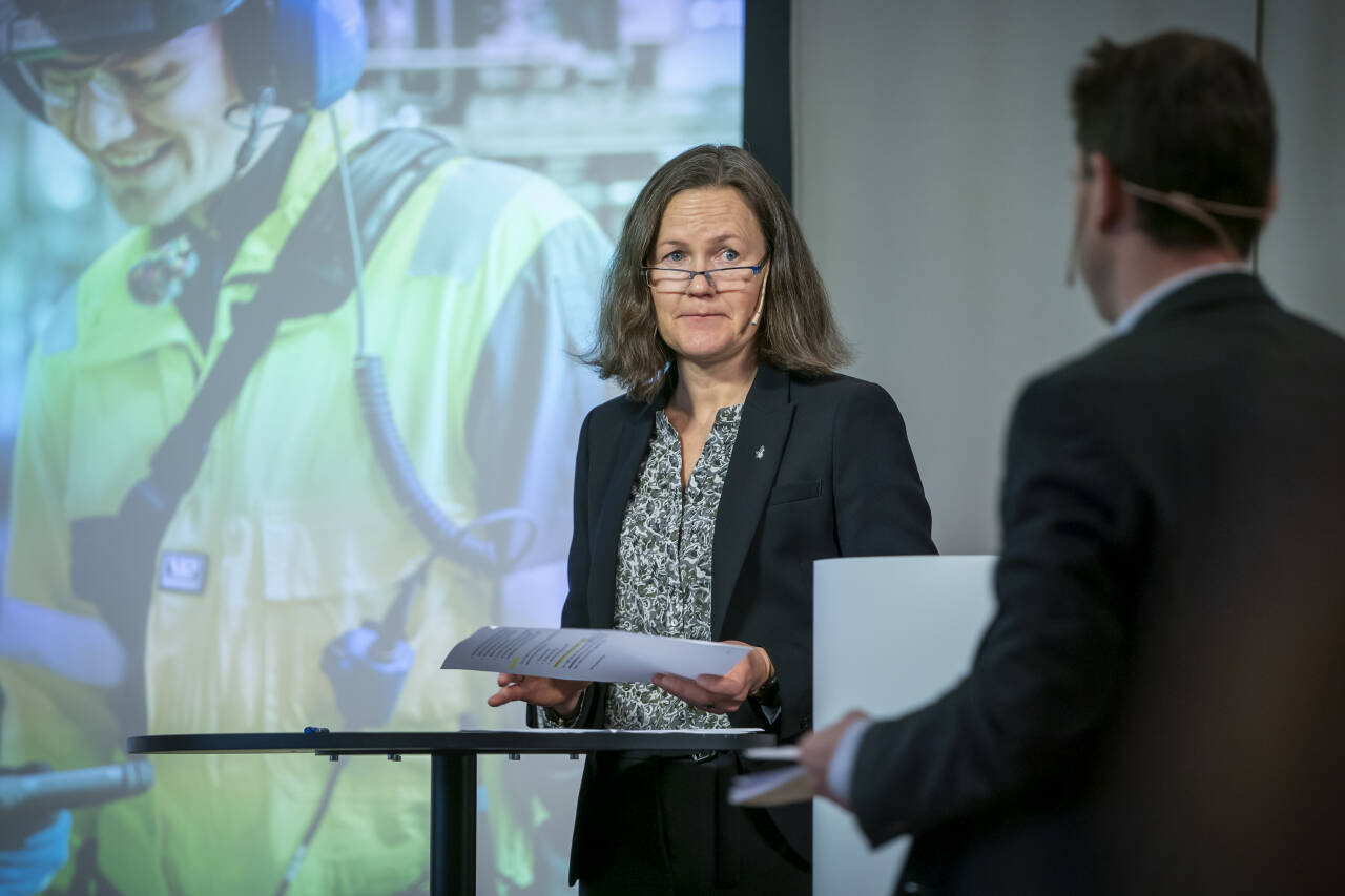 Grete Birgitte Haaland er Equinors områdedirektør for Utforskning og produksjon nord. Foto: Heiko Junge / NTB