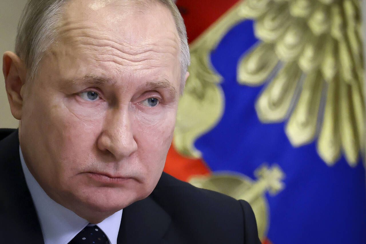 Russlands president Vladimir Putin definerer selv hva som er den røde streken for ham, sier Russland-ekspert Julie Wilhelmsen. Foto: Mikhail Klimentyev, Sputnik, Kreml Pool Photo via AP / NTB