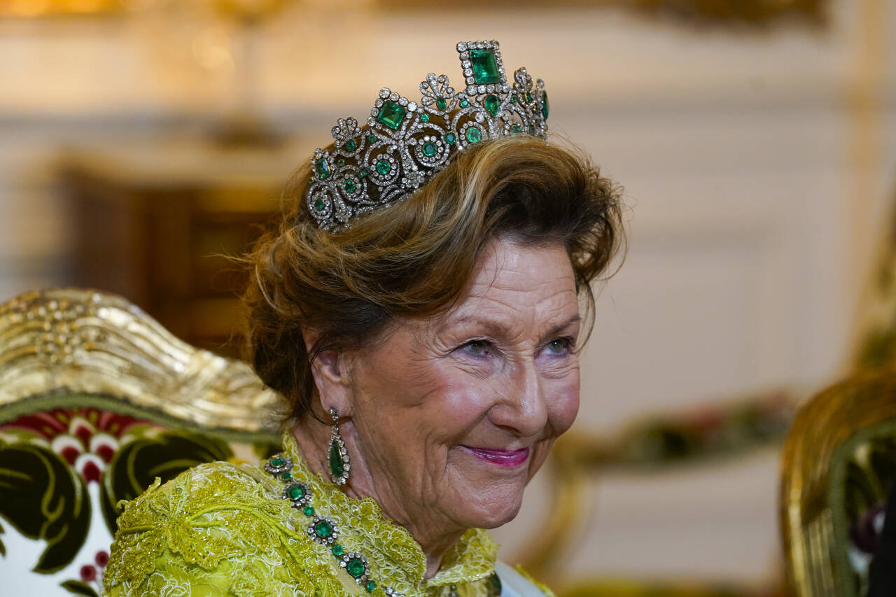Dronning Sonja fyller 86 år tirsdag. Her fra et statsbesøk i Danmark i juni. Foto: Lise Åserud / NTB / POOL