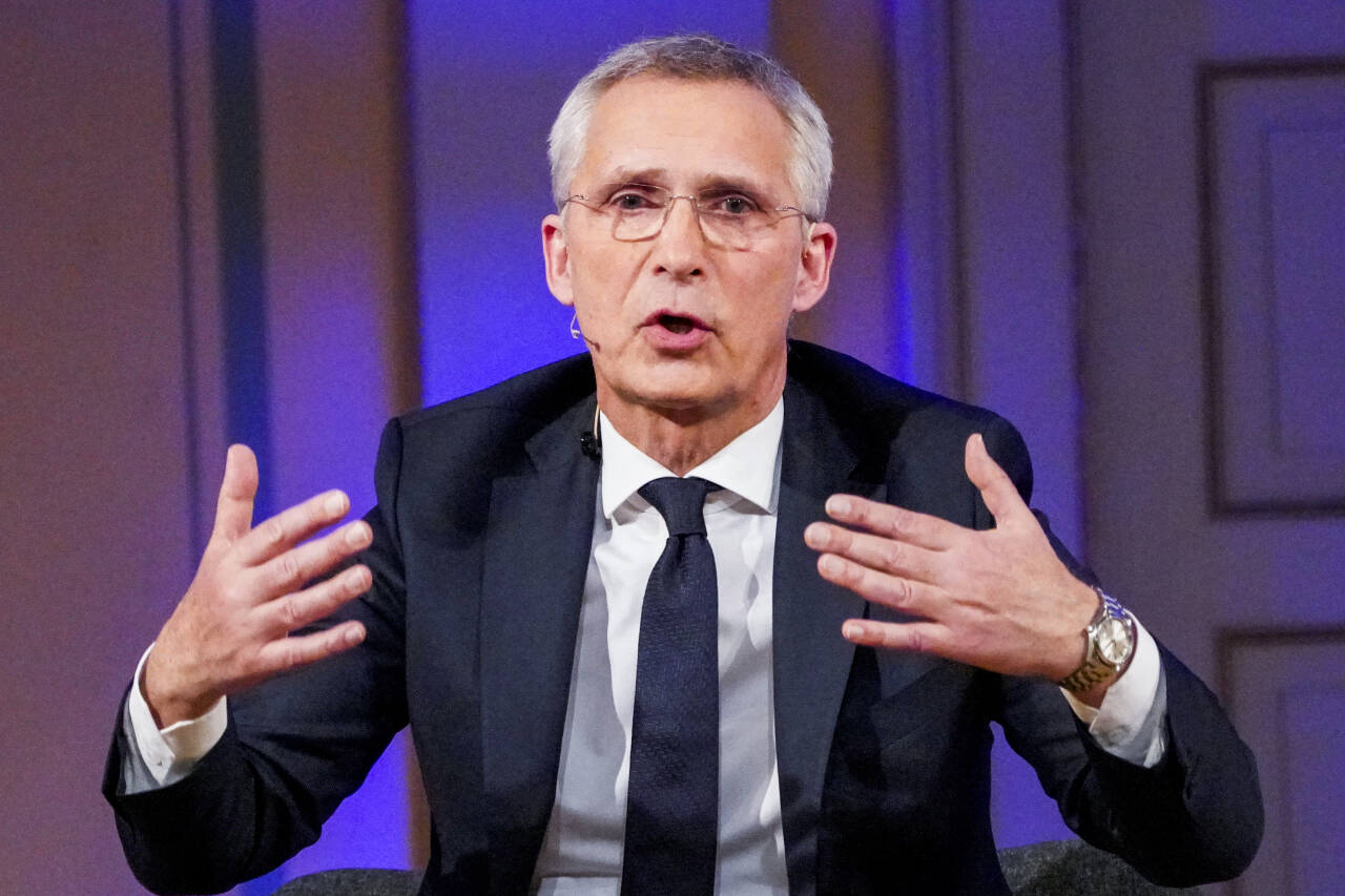 Nato-sjef Jens Stoltenberg ber Natos medlemsland om å jekke opp bevilgningene til forsvar kraftig. Han håper en forsterket ambisjon blir vedtatt på Natos toppmøte i Vilnius i juli. Foto: Gorm Kallestad / NTB