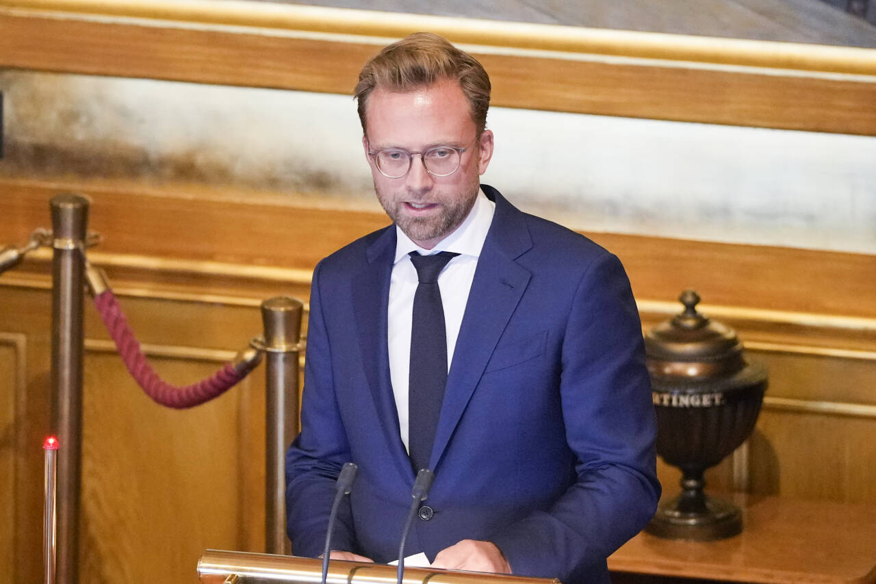 Nikolai Astrup (H) roper varsku om nivået for subsidier på Sørlige Nordsjø II. Nå trekker Høyre seg fra forhandlingene. Foto: Beate Oma Dahle / NTB