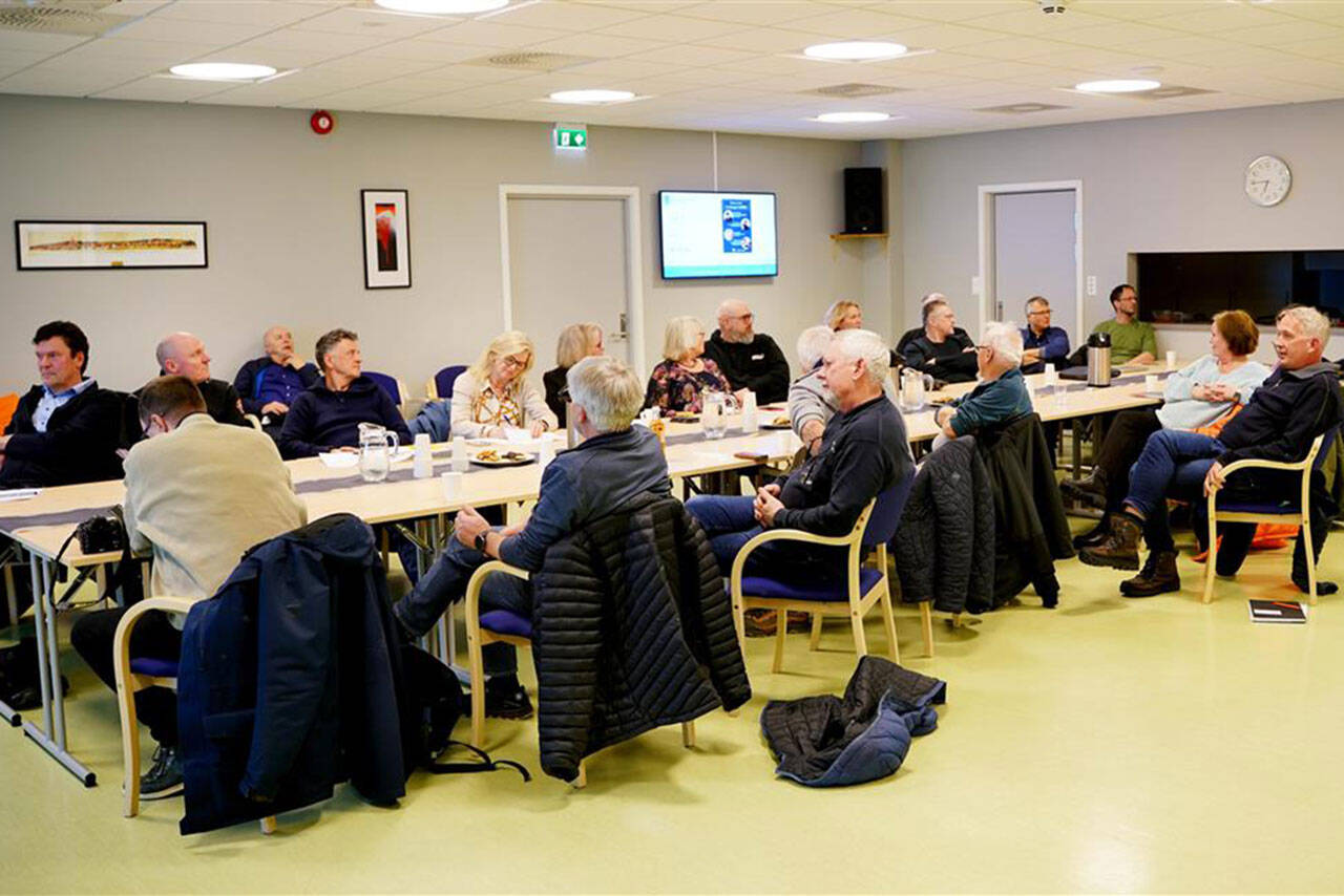 Orienteringsmøte i forbindelse med at nytt veisystem skal etableres i Fosnagata. Foto: Ingunn Strand / Kristiansund kommune