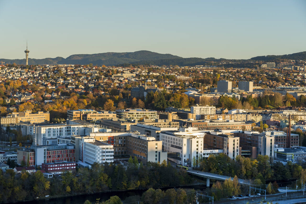 St. Olavs hospital, Universitetssykehuset i Trondheim, har 11.000 ansatte. Nå blir det færre. Foto: Gorm Kallestad / NTB