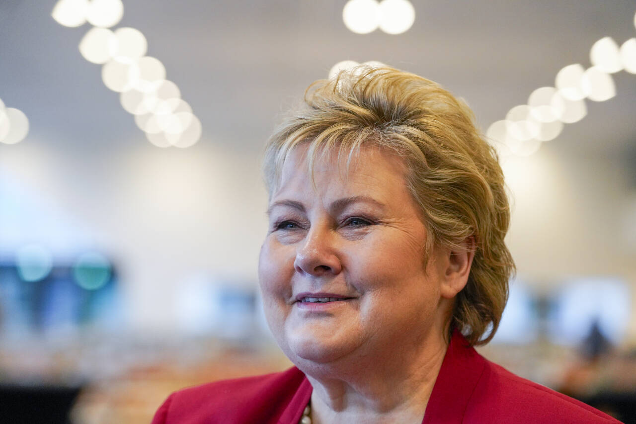 Høyre-leder Erna Solberg er fortsatt vag om framtiden sin som partileder. Foto: Terje Bendiksby / NTB