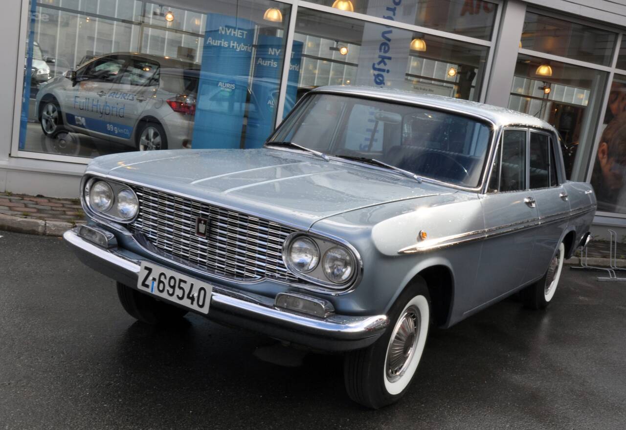 STARTEN: Dette er en av de første Toyotaene som kom til Norge på 1960-tallet. FOTO: Øivind Skar / NTB