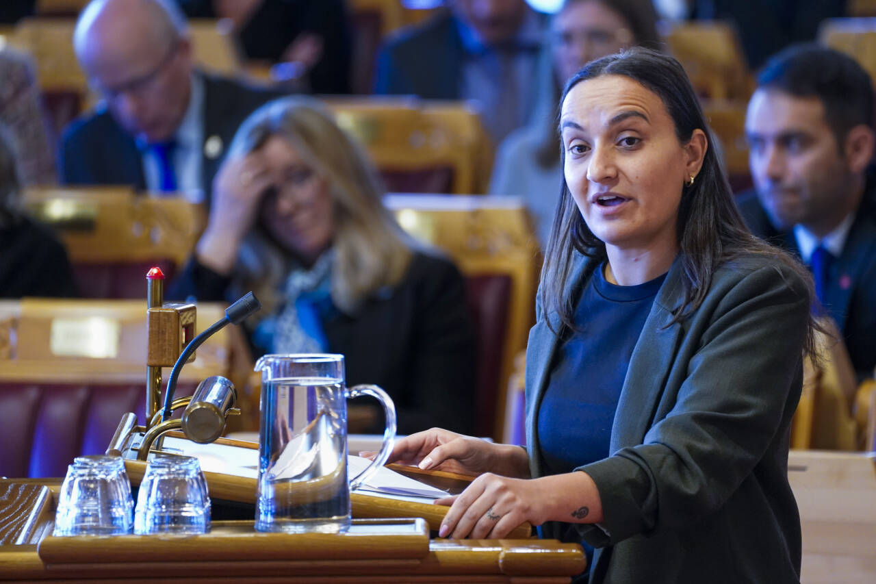 Rødts Seher Aydar ønsker å stanse utrullingen av Helseplattformen. Foto: Terje Pedersen / NTB