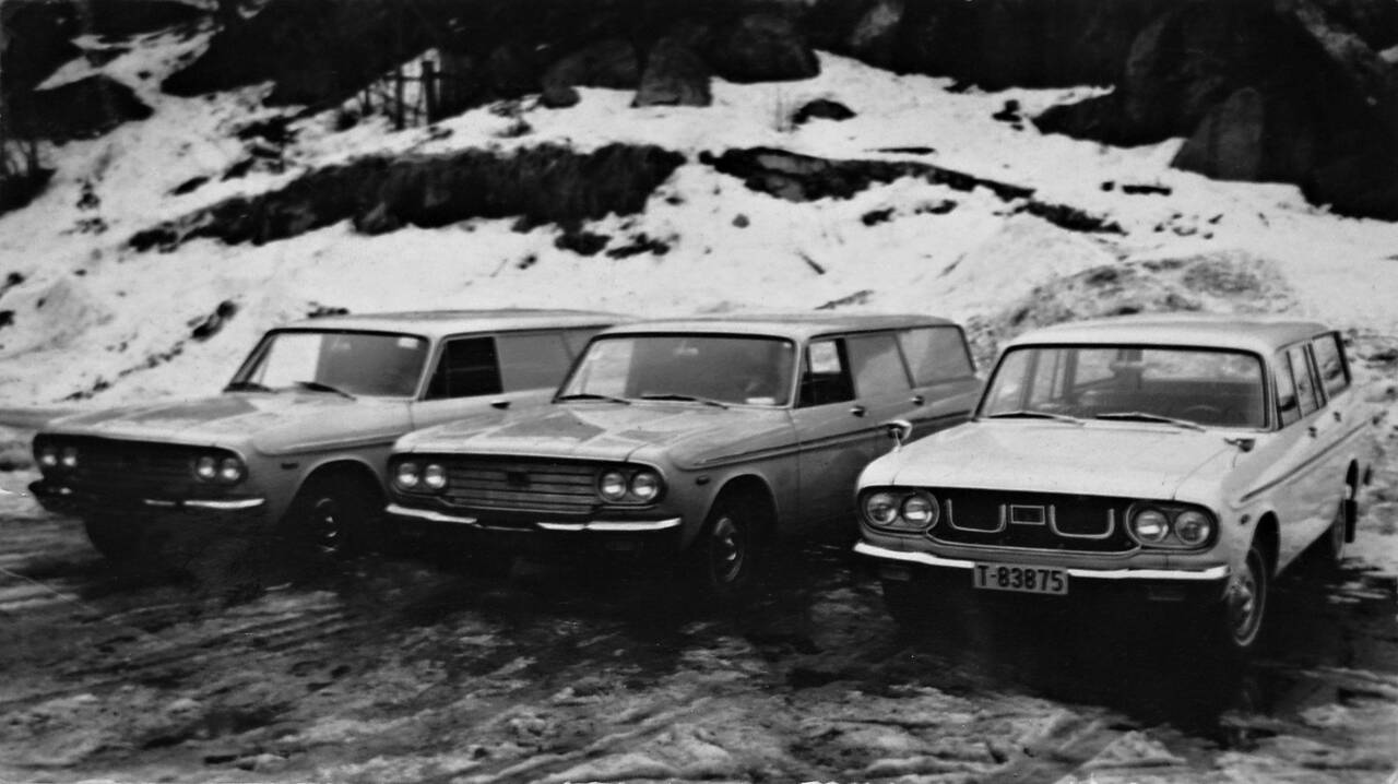 Slatlem var forhandler av Toyota i Kristiansund på 1960-tallet og solgte tre Toyota Crown til slaktermester Røsberg i 1965. (Utlånt av Anton Slatlem)