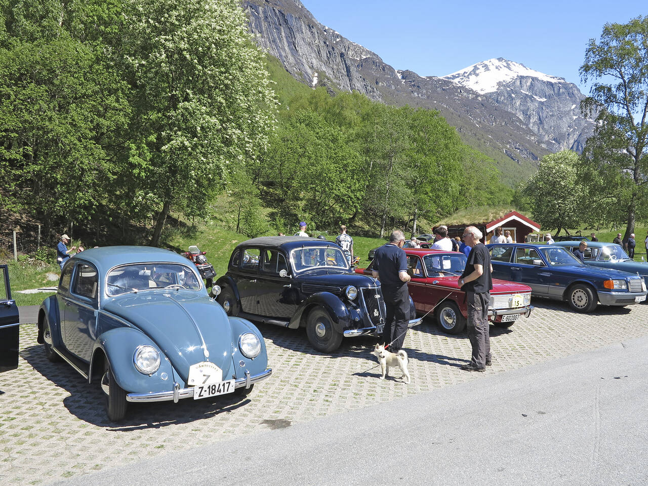 VW Bobla på veteranbiltreff i Sunndal i mai 2017. Foto: Terje Holm