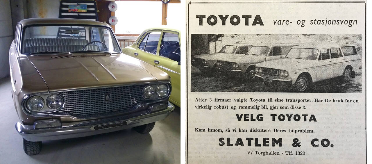 Slatlem solgte også en Toyota Crown til banksjef Jansen i 1965. (Utlån av Anton Slatlem)