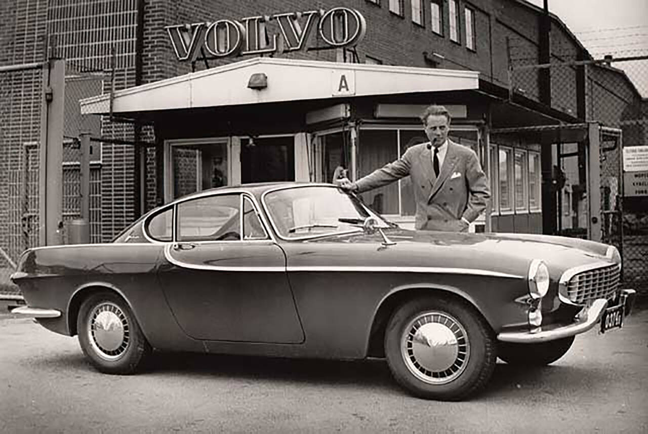 Publiseringsbilde av den nye Volvo P 1800 fra Volvo. (Reklamebilde fra Volvo)