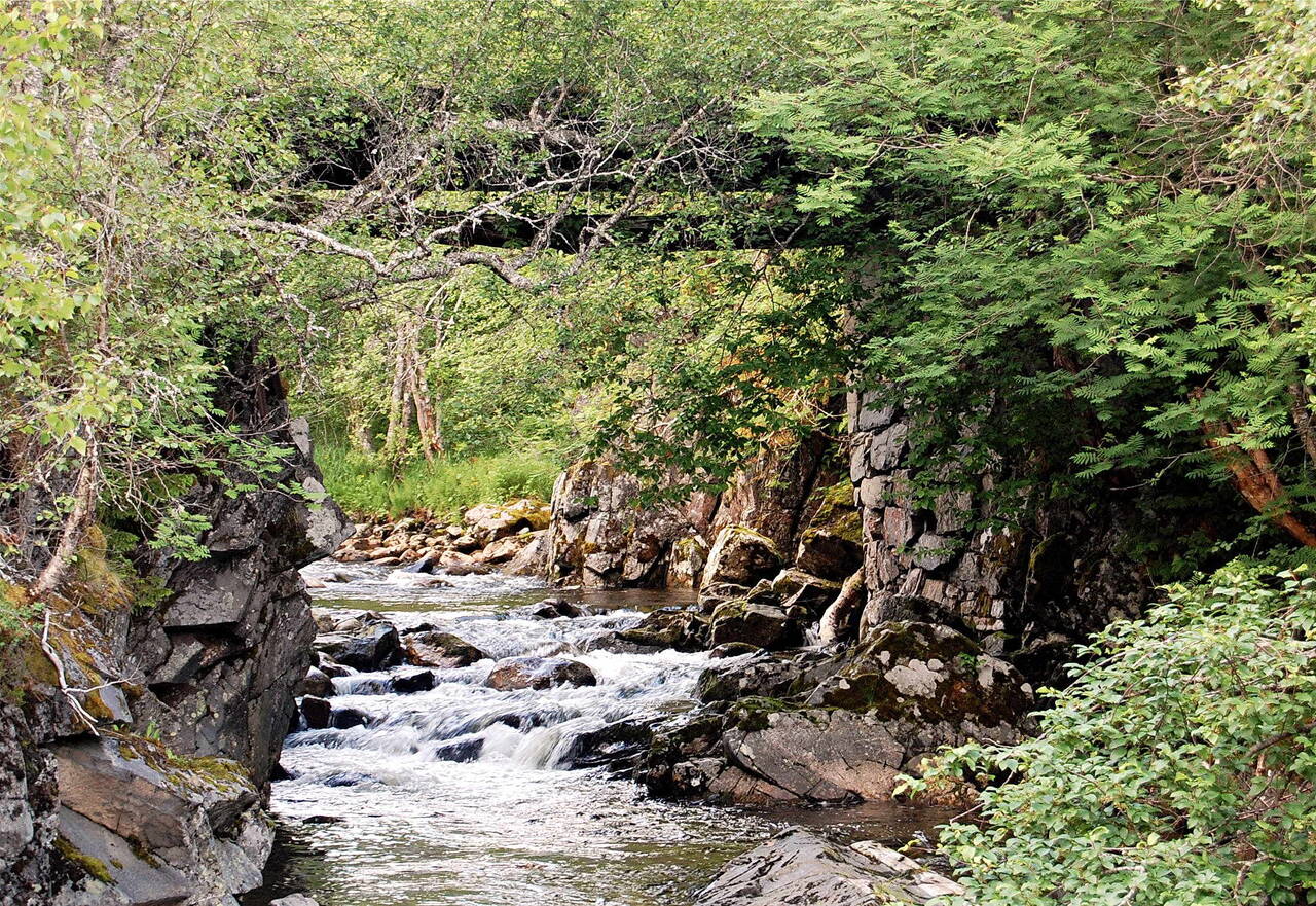 Høgbrua ved Leikarvollen. Her startar Gammelvegen til Settemsdalen. Foto: Bernt Bøe