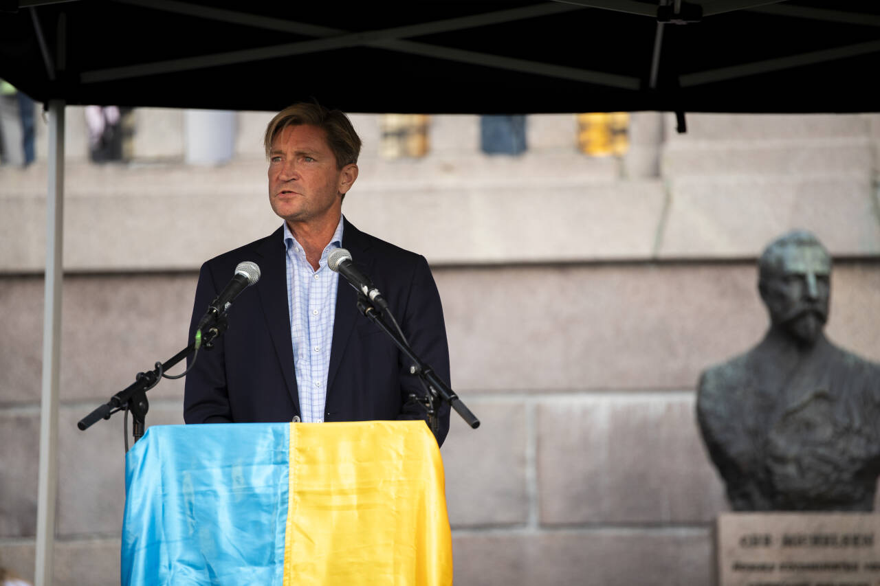 Christian Tybring-Gjedde mener USA må inn i Ukraina-krigen. Foto: Frederik Ringnes / NTB