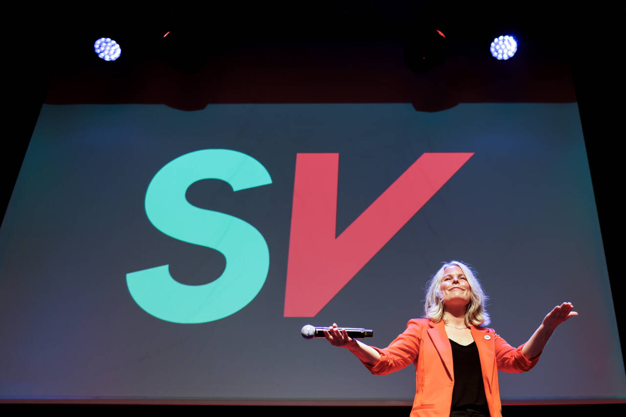 SV svever på meningsmålingene. Ifølge Opinion har ikke oppslutningen vært så høy siden Kristin Halvorsen var partileder. Her er SV-leder Kirsti Bergstø på SVs valgvake i fjor høst. Foto: Hanna Johre / NTB