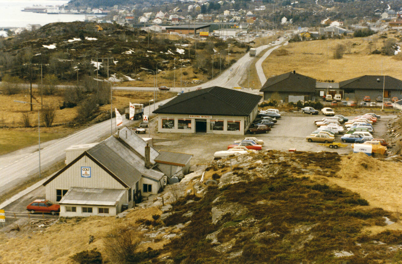 Det nye bygget som ble satt opp i 1983. (Utlånt av Erling Winje)