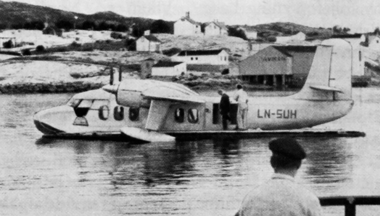 På 1950-tallet landet sjøflyene på Bolgsvaet. Foto: Stein Sættem samling