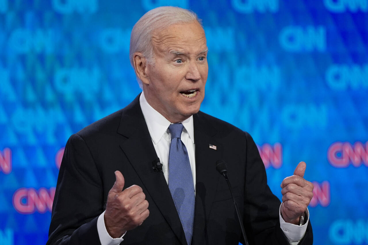 Nattens debatt var ikke en suksess for Biden, skal vi tro USA-kjennere. Foto: Gerald Herbert / AP / NTB