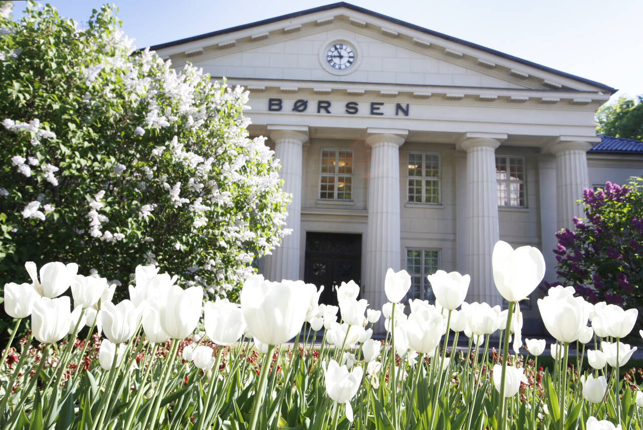 Selv om hovedindeksen på Oslo Børs endte med en opptur på 0,13 prosent mandag, stupte indeksen den siste handelstimen som følge av et fall i oljeprisen. Foto: Erik Johansen / NTB