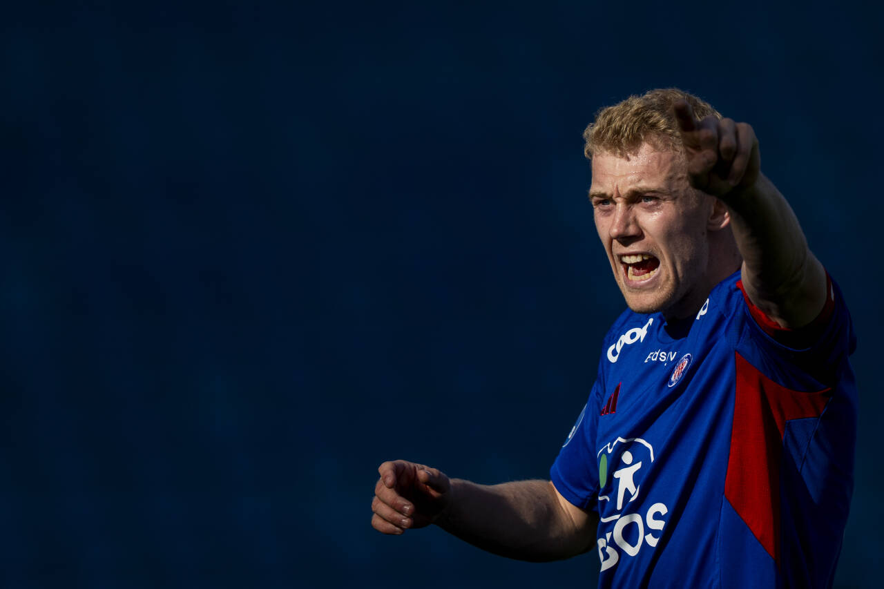 Henrik Bjørdal ble tomålsscorer da Vålerenga vant stort i 1. divisjon. Foto: Fredrik Varfjell / NTB