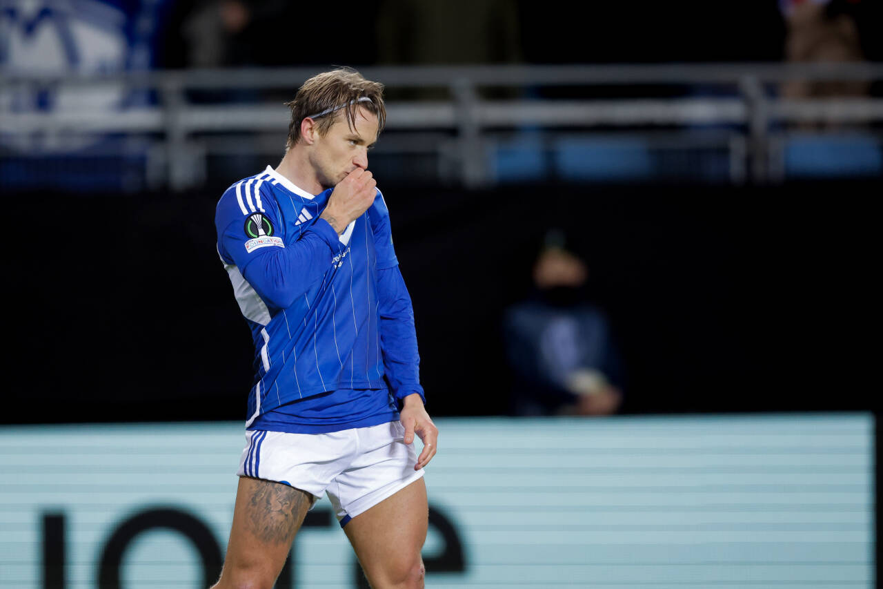 Fredrik Gulbrandsen sikret Molde-seier på overtid. Foto: Svein Ove Ekornesvåg / NTB