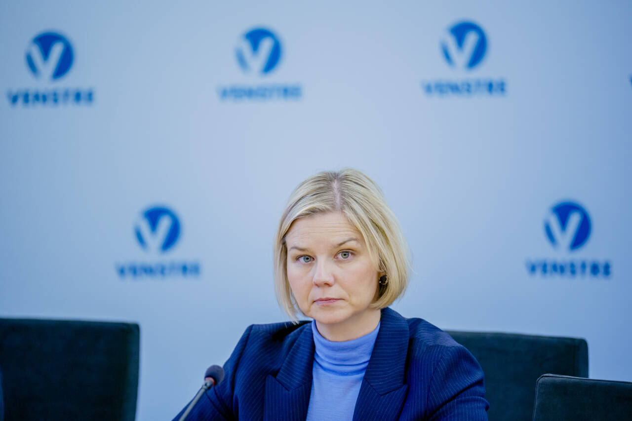 Venstre-leder Guri Melby ønsker en utredning om norsk EU-medlemskap, håpet er en ny folkeavstemning. Foto: Stian Lysberg Solum / NTB