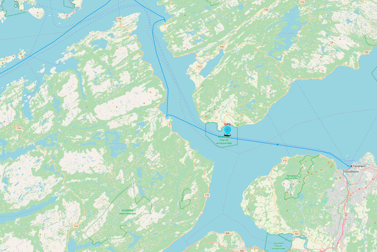 Skjermbilde fra hurtigbåten.no