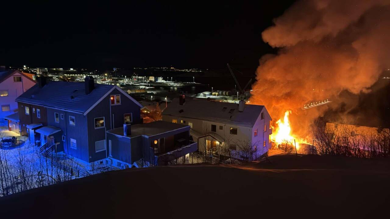 Leserfoto fra brannen i Juulenga.