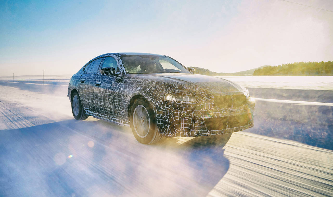 OM ET PAR ÅR: BMWs kommende elbil i4 er på markedet i 2021. FOTO: Produsenten