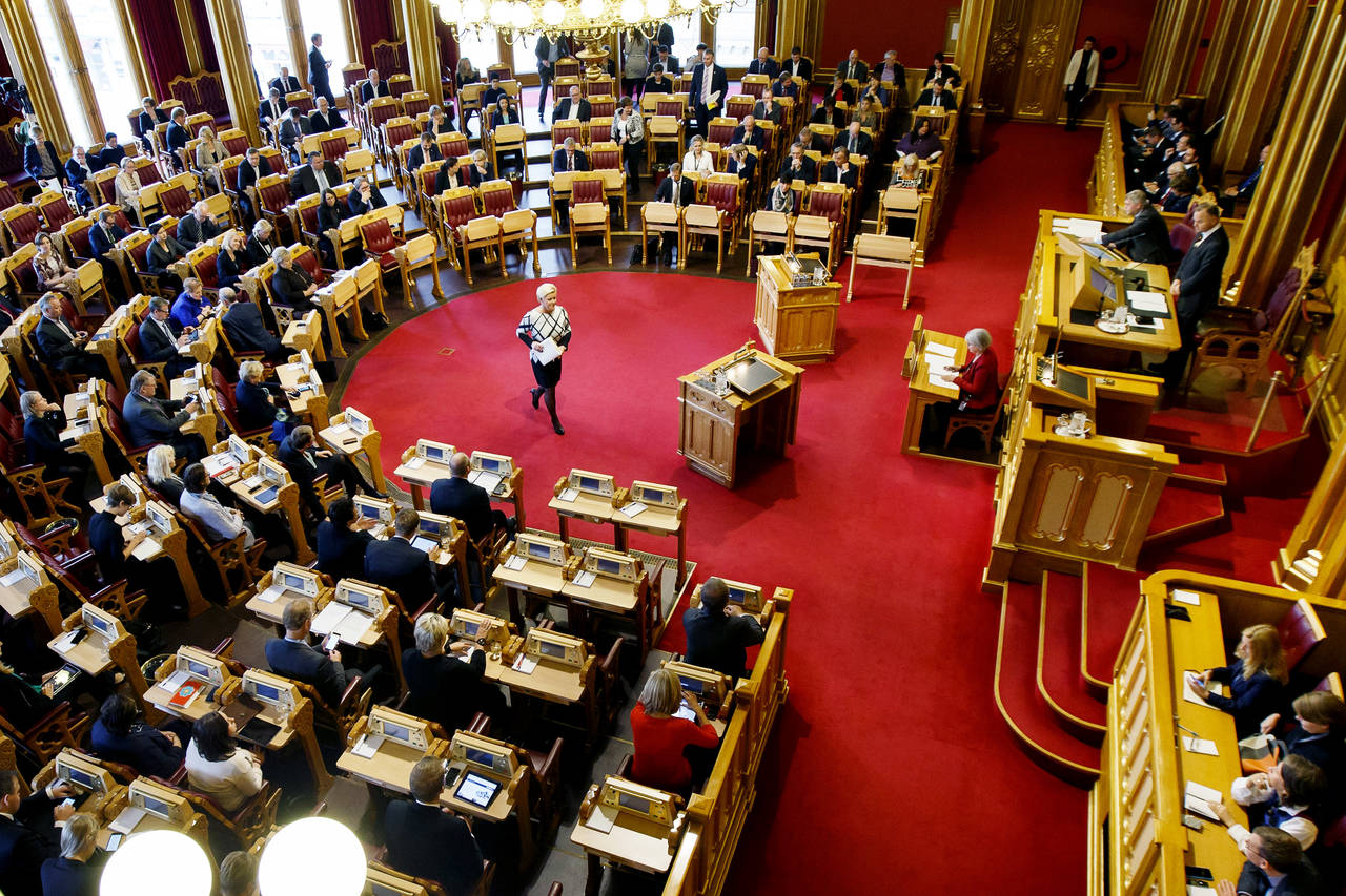 Først mot slutten av året, tror stortingspresidenten hun kan legge fram en innstilling etter gjennomgangen av støtteordningen for partigruppene. Illustrasjonsfoto: Heiko Junge / NTB scanpix