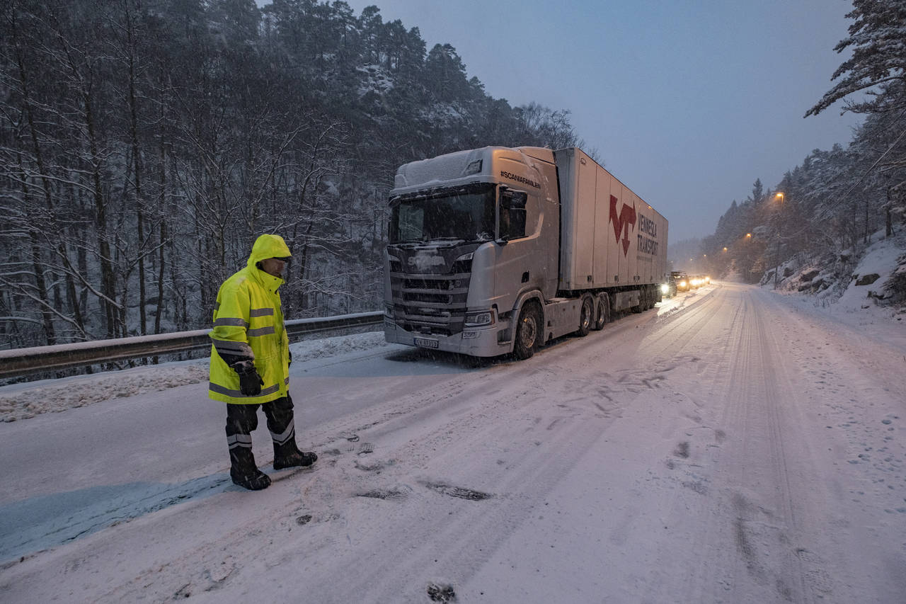 ØKTE KOSTNADER: Norges Lastebileier-Forbund sier kostnadene i transportsektoren har steget betraktelig de siste årene. FOTO: Tor Erik Schrøder / NTB scanpix