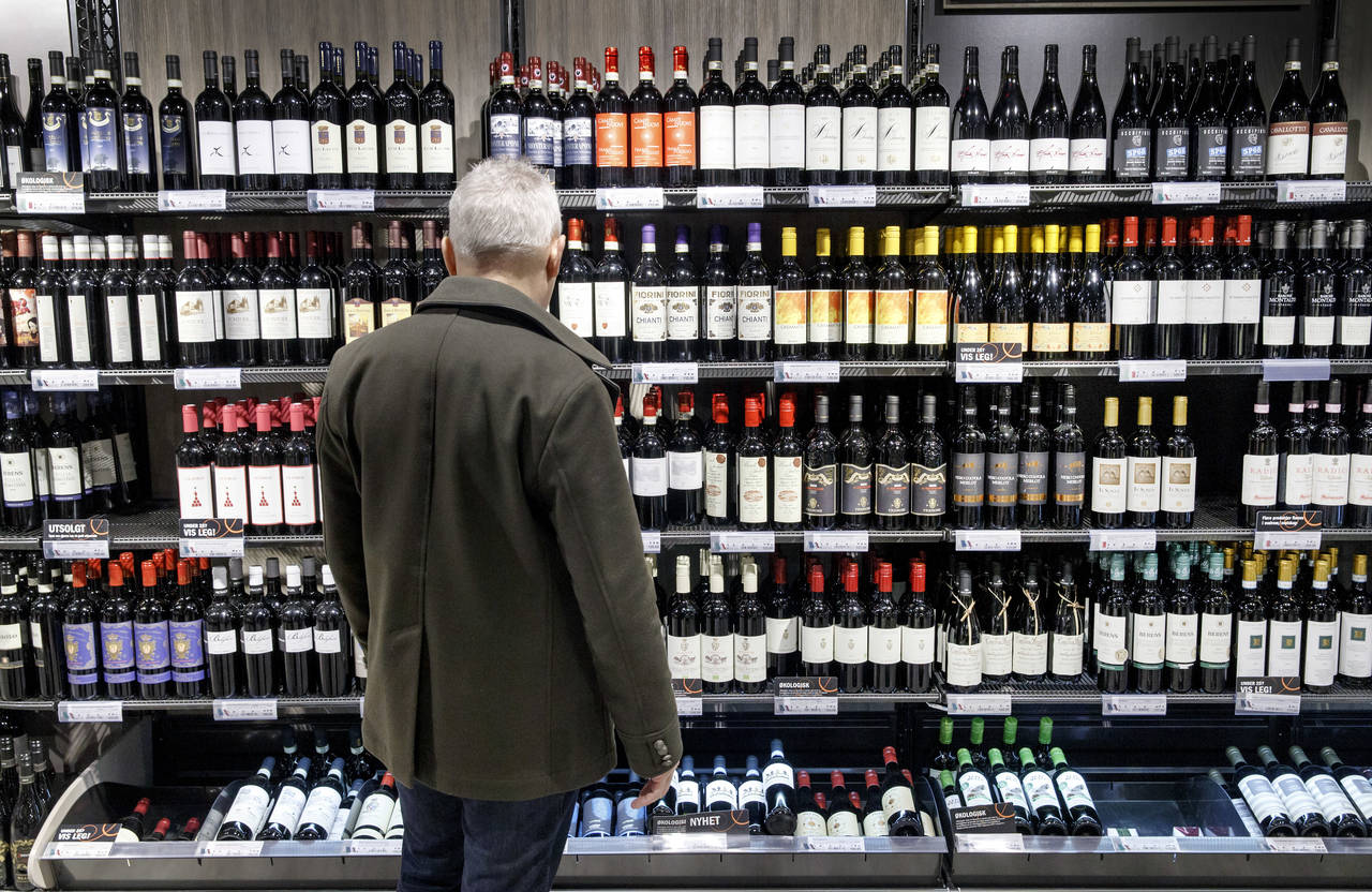 Alkoholsalget målt i alkoholliter gikk ned i fjerde kvartal i 2018 sammenlignet med samme periode året før. Foto: Gorm Kallestad / NTB scanpix