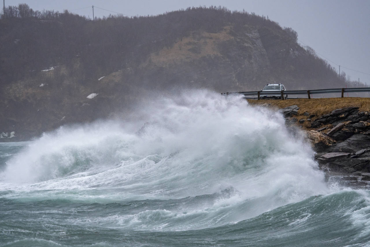 Uvær ventes over store deler av landet tirsdag kveld. Her fra Bodø i februar. Foto: Kent Even Grundstad / NTB scanpix