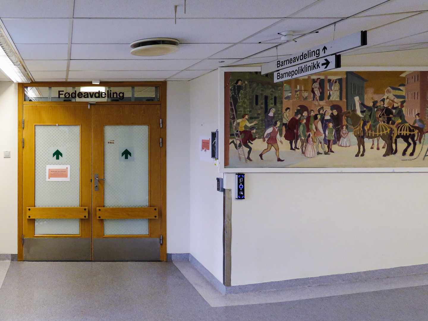 Stengt fødeavdeling på Kristiansund sykehus. Foto: Steinar Melby / KSU.NO