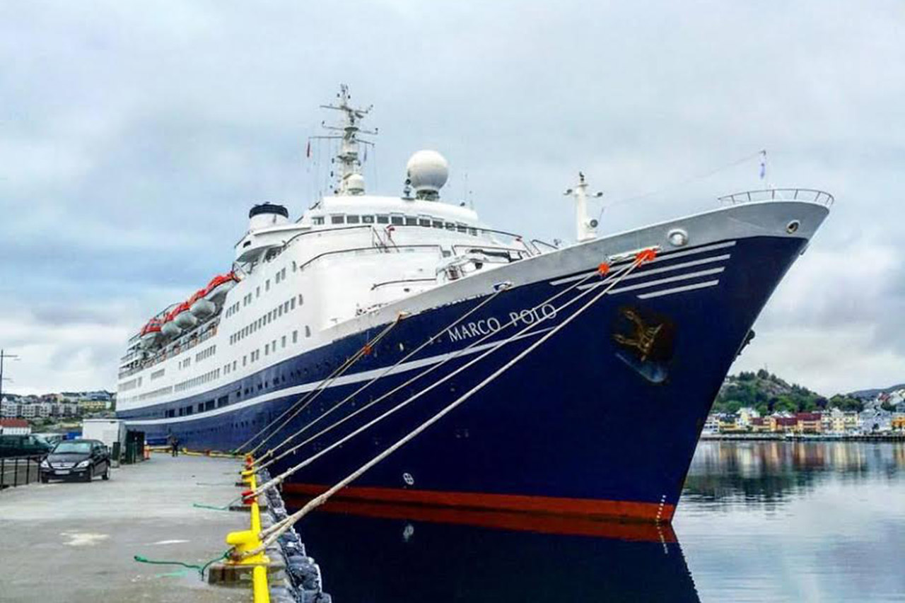 Marco Polo har besøkt Kristiansund ved flere anledning. Foto: Kristiansund og Nordmøre Havn