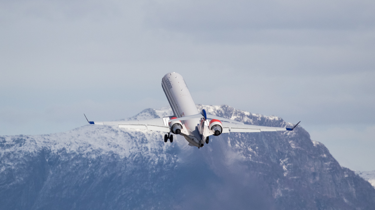 Kristiansund Lufthavn med større passasjertrafikk enn Molde Lufthavn i 2020. Foto: Steinar Melby / KSU.NO