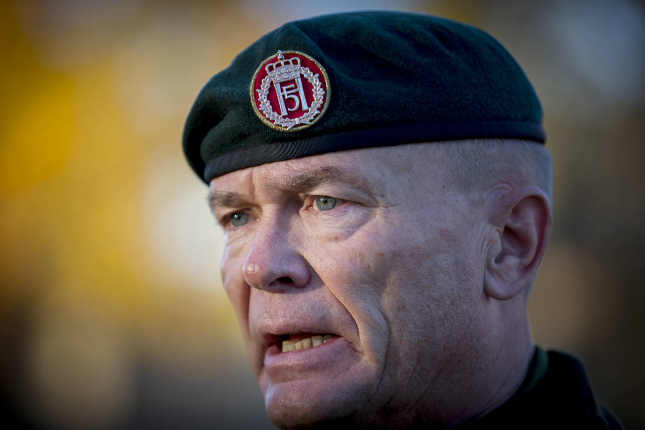 Sjefen for Hæren, generalmajor Odin Johannessen, er kritisk til at Norge ikke møter NATOs styrkemål. Han mener det undergraver alliansens troverdighet. Foto: Heiko Junge / NTB scanpix