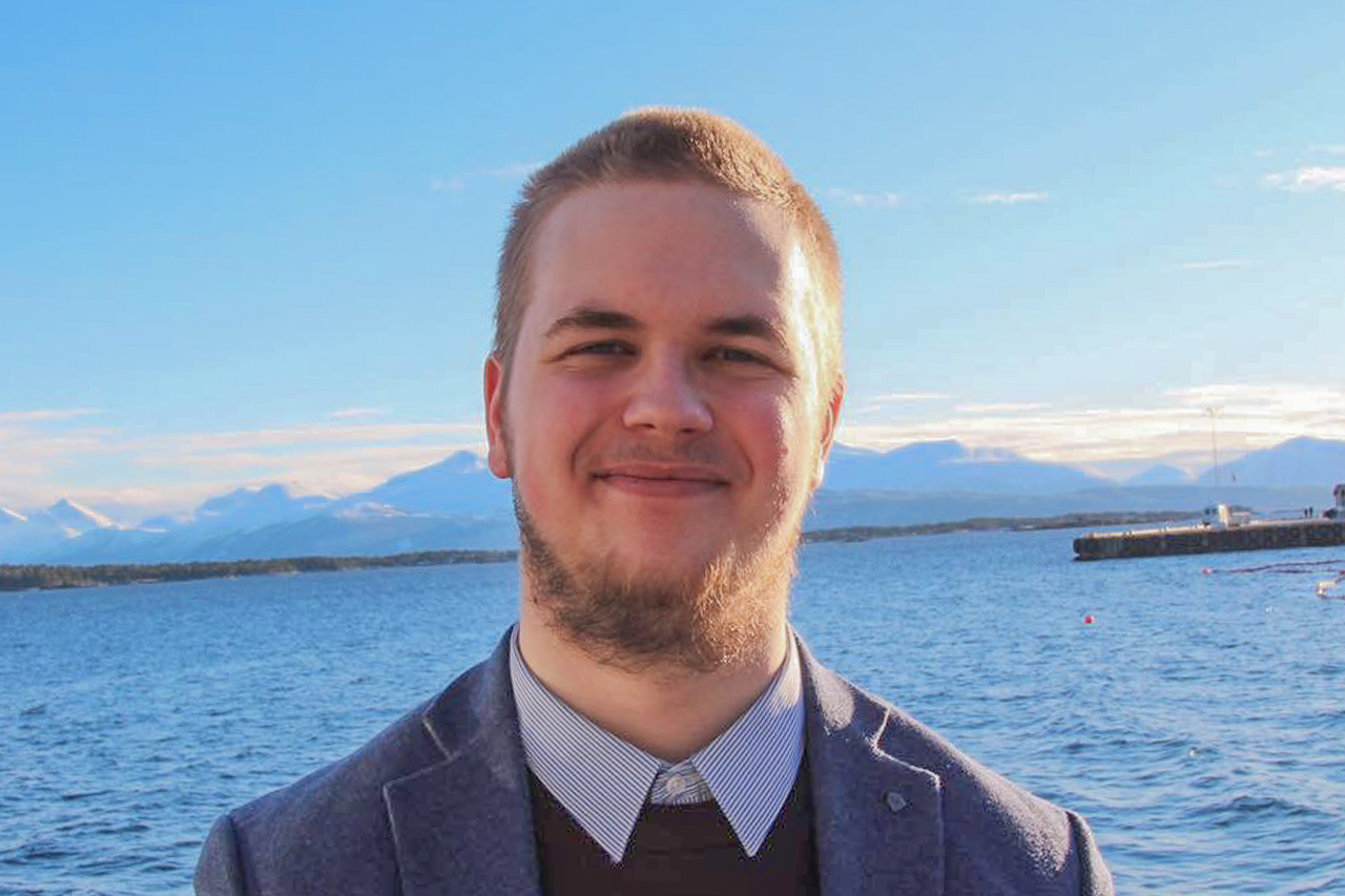 Marcus Stamnes (21), ungdomskandidat for Arbeiderpartiet i Kristiansund. Foto: Privat