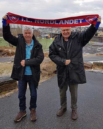 Egil Olsen (t.v) og Arne Scheie. Foto: Stian Edvardsen